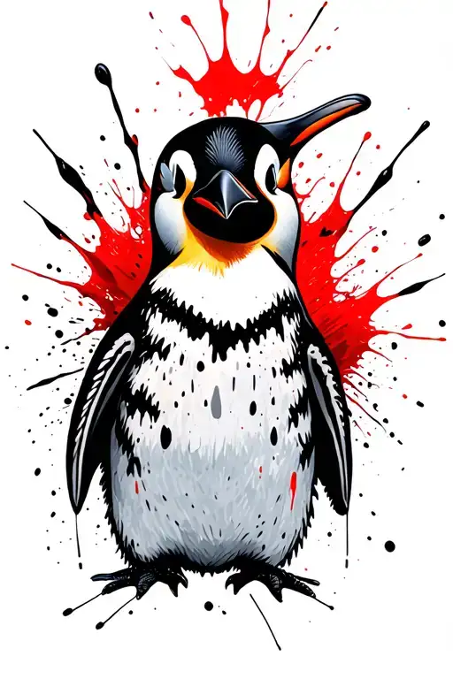 Penguin Dreaming Of Flying