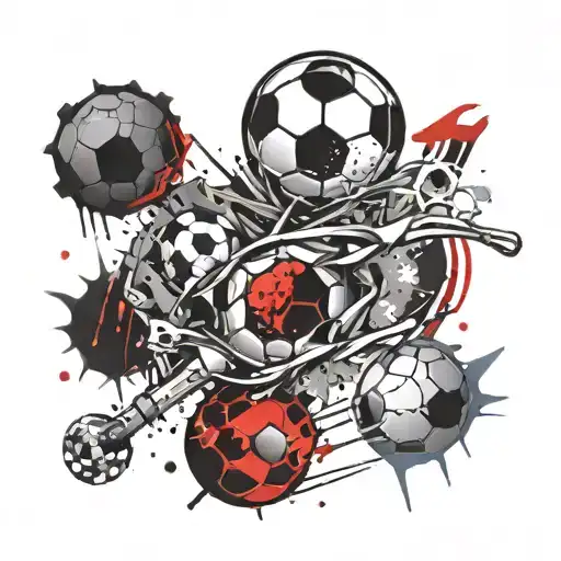 Soccer Ball And Planet