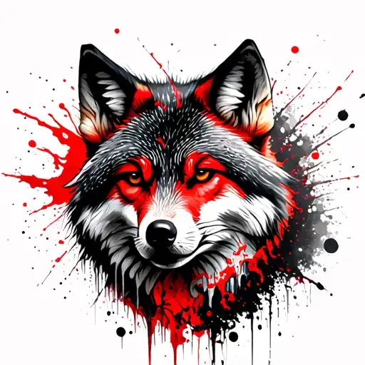 A Mix Of Fox And Wolf With Forest Shadows