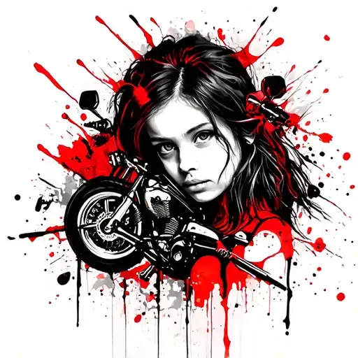 Daughter And Motorcycle