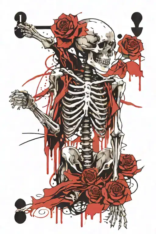 Death 13 Tarot Card Skeleton