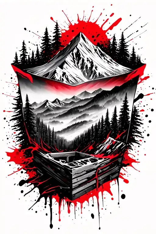 Mountain Nature Drawing Of A Metaphor