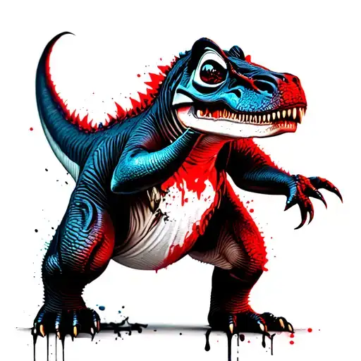 Stitch In Dinosaur Costume