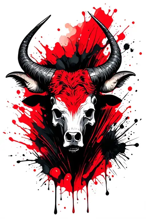 Taurus Tattoos Half Sleeves Tattoo With Skulls