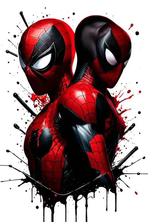 Spiderman And Deadpool Together