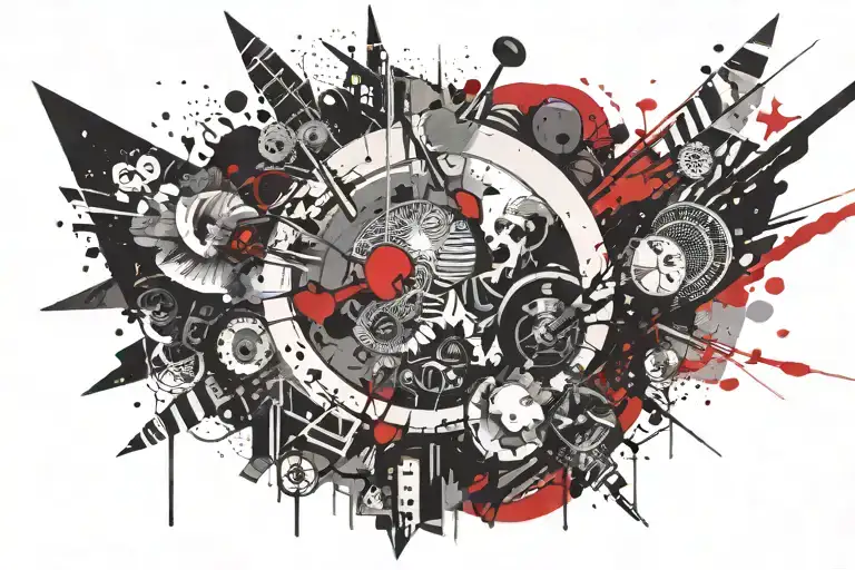 Icaro Falling Pointing At The Sun Rising