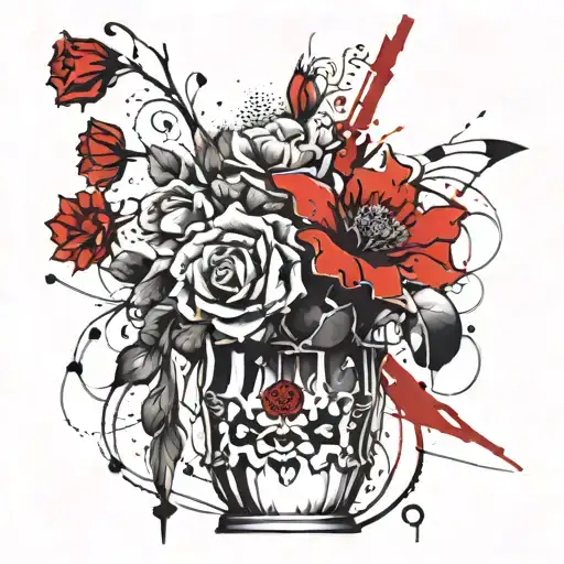 Flower In A Pretty Vase Repaired