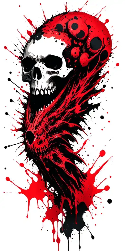 Should Have A Lot Of Small Skulls That From Distance Makes One Big Beast