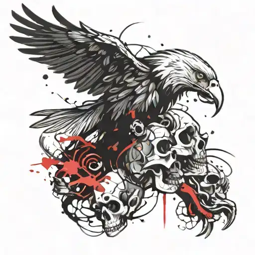 Eagle And Skull And Demon