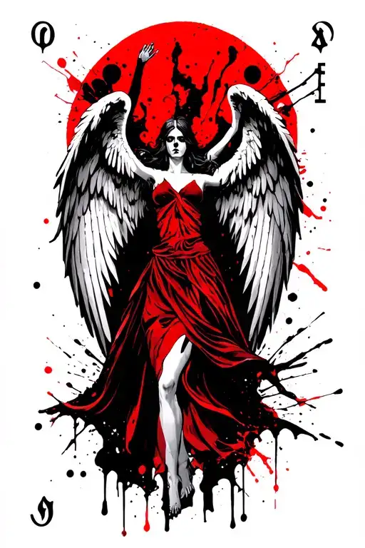 Angel Of Death Tarot Card