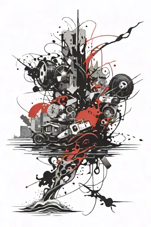 Background And Waves Below