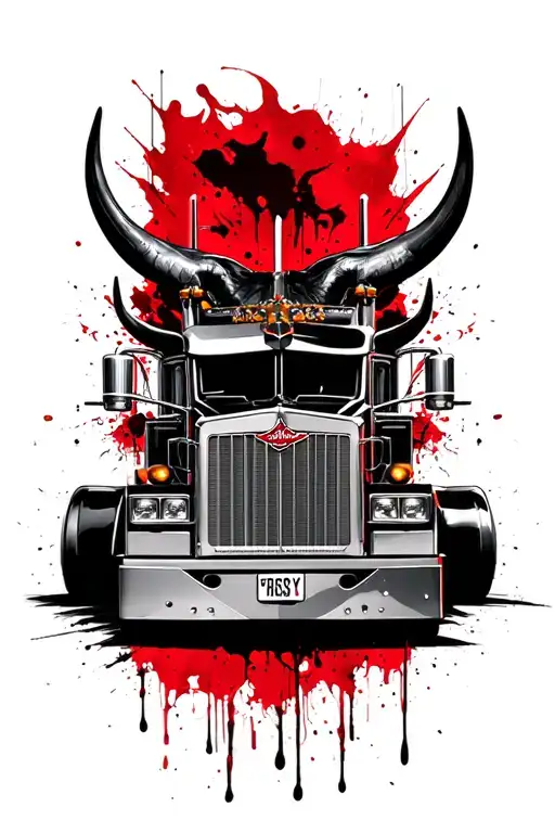 Peterbilt Logo With Bull Horns
