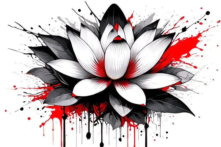 Dove Orchid And Lotus Flower