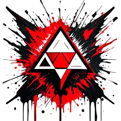 Neo-traditional Valknut Symbol