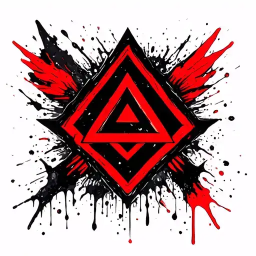 Neo-traditional Valknut Symbol