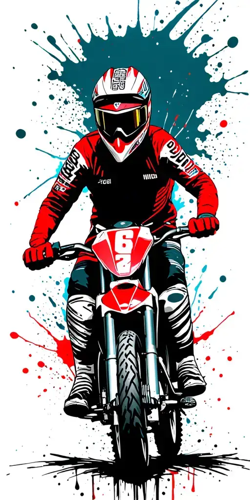 Enduro Bike Riding In Mountais