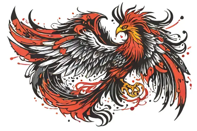 Simple Phoenix Rising Phoenix Bird