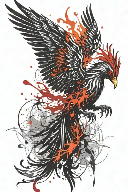 Simple Phoenix Rising Phoenix Bird