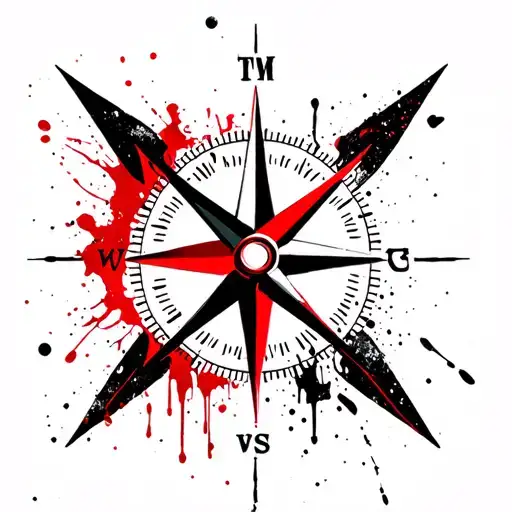 Compass And Arrows Crossed