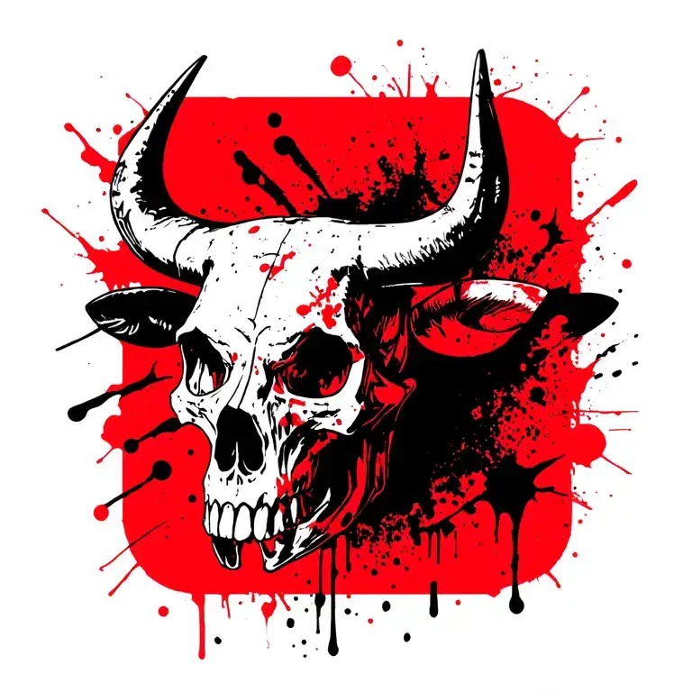 Skull And Bull Skull