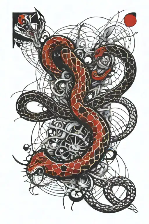 Snake Devouring The Sun