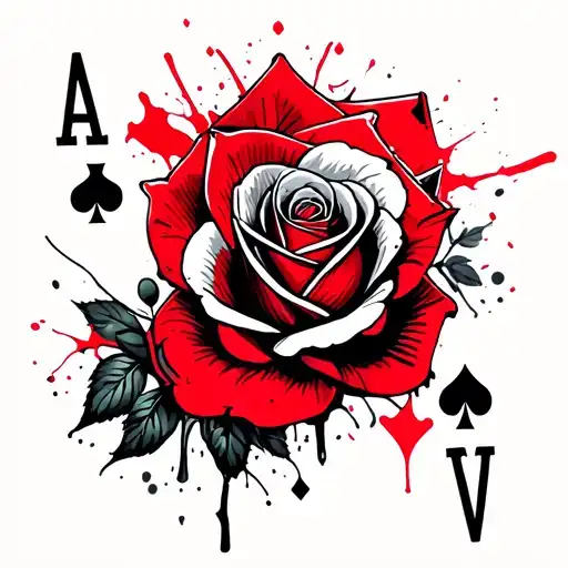 Poker Hand Royal Flush With Custom Rose Suite Writing A Book