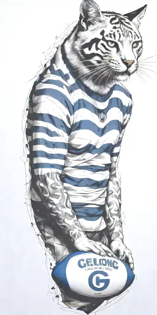 Geelong Cats Football Club Afl Stadium In Background