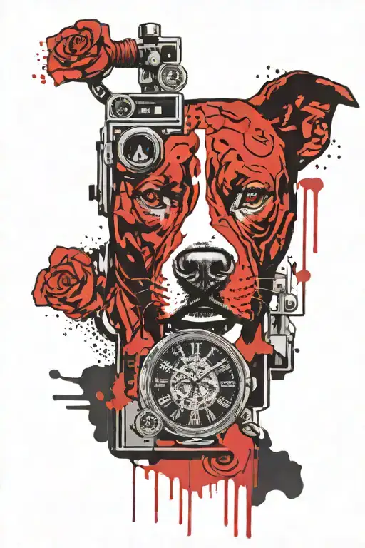 Camera Pitbull Timepiece With Date Hourglass