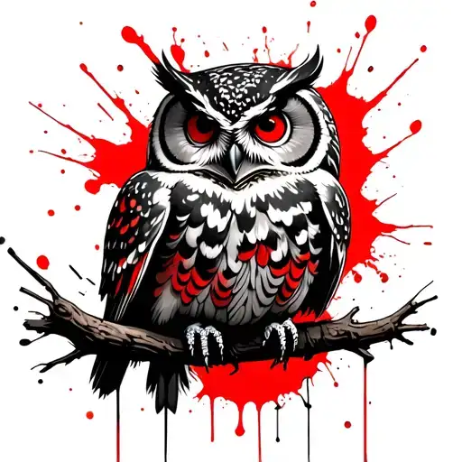 Owl Perched On A Branch