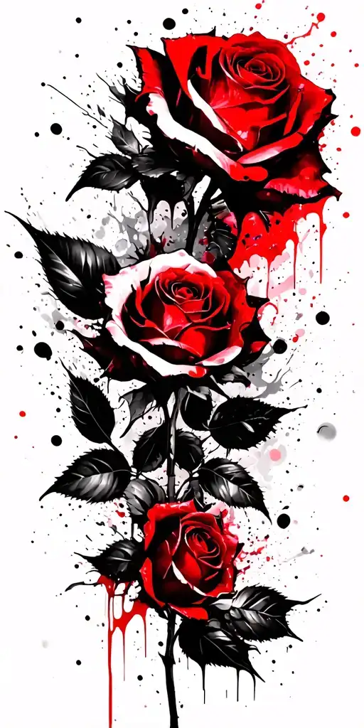Dead Burning Roses Intertwined