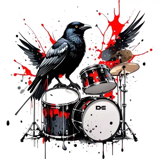 Crow An Drums Mixed