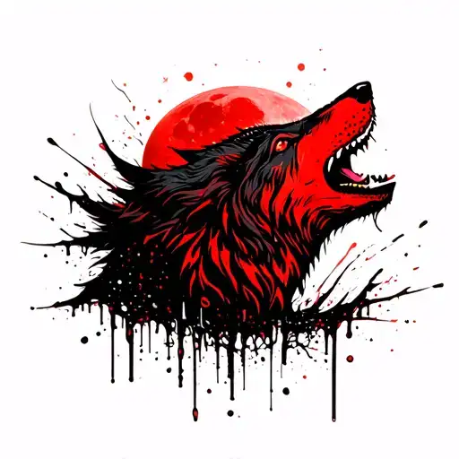 Wolf Howling At The Moon
