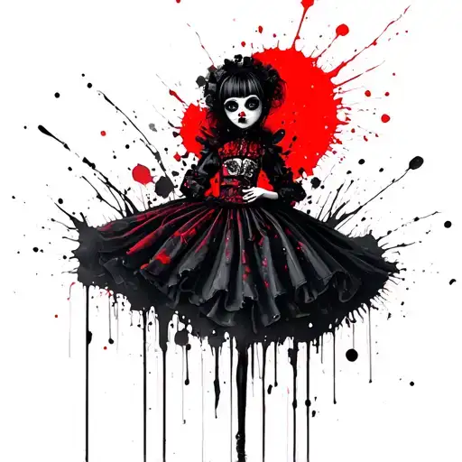 Gothic Patched Doll