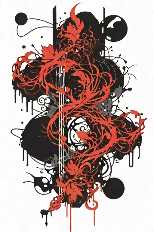 Blaxk Vines With Magic And Space Theme Sleeve