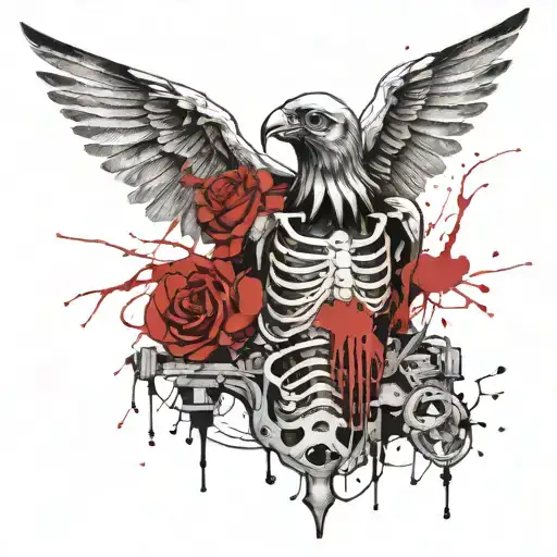 Bird Skeleton Chest Piece