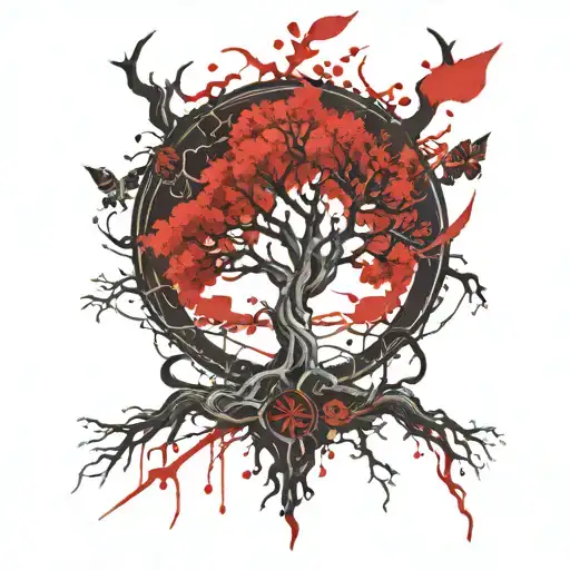 Yggdrasil Tree Odin Hanging