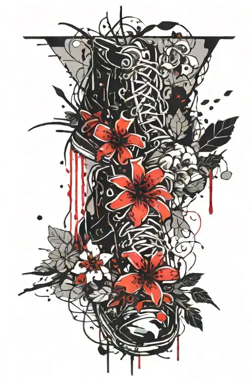 Flowers Dying On Foot