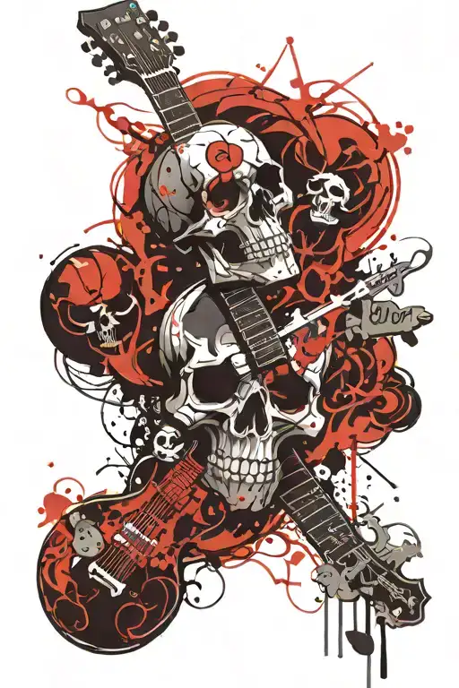 Skull Guitar