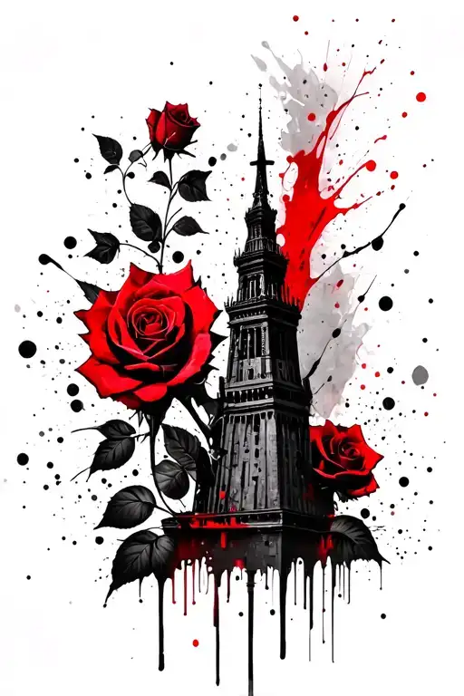 Stephen King Dark Tower With Roses