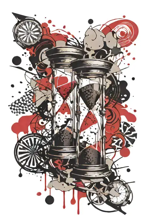 Hourglass Sand Falling