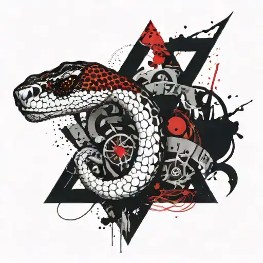 Illuminati Snake Design Incorporating