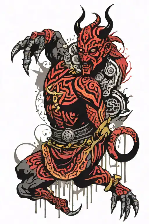 Darth Maul Aztec God Quetzalcoatl Mixing Serpent
