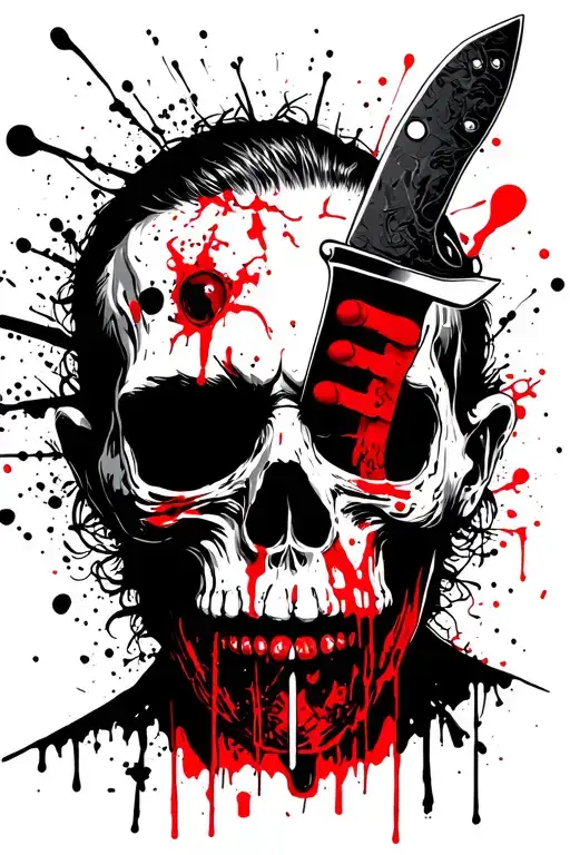 A Dead Man With A Knife