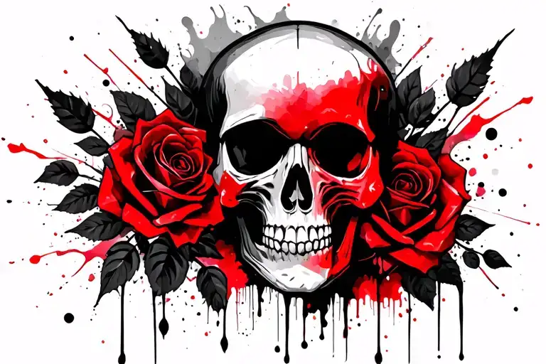 Skull And Roses