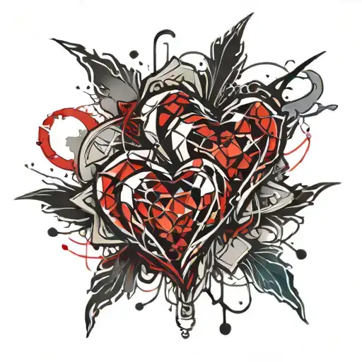 Beating Heart Beat Two Diamond Wedding Rings Intertwined