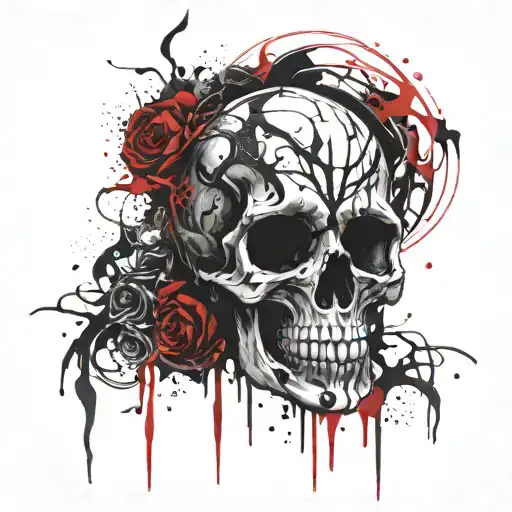 Skulls And Flames