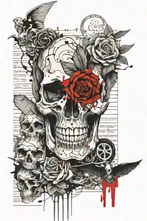 Book Fantasy Skull