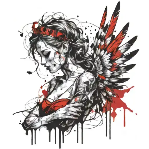 Feminine Broken Angel