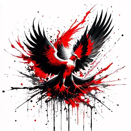 Horizontal Phoenix Flying