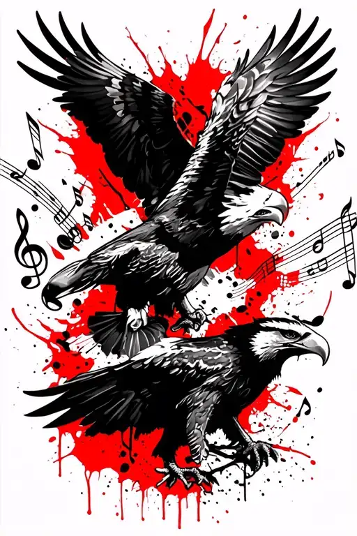 Eagles And Music Notes